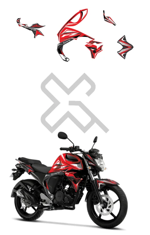Scate Edition Full Body Sticker Compatible with FZ-V2 | Sticker Compatible with FZ-V2 Made In Premium Gloss Vinyl With FPF (Fade Protection Film), Water Proof, Precut Sticker, Pack Of 1 Compatible with Both Side